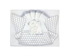 Andy & Helen 3/400d11 _ GR Drap Lit Brodé, gris