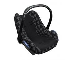 The Original Dooky 126830 Housse de siège auto et Universal Ovetto, groupe 1, noir avec triangles