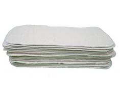 Lot de 15 inserts de chanvre et coton 3 couches – Chiffons lavables – Infane