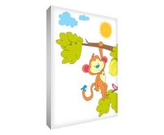 Little Helper MKY1216-12G Feel Good Art Décoration murale en toile épaisse style illustratif moderne, Multicolore, 30 x 40 cm