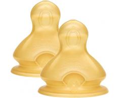 Nuk 2 Tetines En Latex Col Moyen Accessoire Biberon Repas Nutrition - 6-18m - Moyen Trou