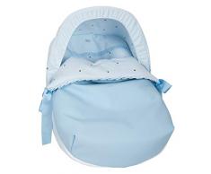 babyline Nouveau brodée – chancelière porte bébé, Unisexe, Couleur Bleu Ciel