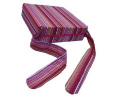 Pomfitis Sitata - Chaise Haute Bébé Coussin et Rehausseur Siège - Rayures Roses