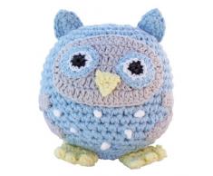 Sindibaba naissance Chouette Hochet Ball (Bleu clair)