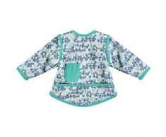 Close Bavoir Léopard des neiges bleu ciel