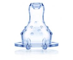 Nûby Lot 2 Tétines Silicone + Biberons - Col Standard - 4 Mois