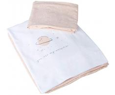 Bimbi Casual Tript.Pto.Cuna 60X120 683 Planet 507 04 Parure de lit unisexe