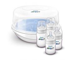 Philips Avent - SCF282/02 - Stérilisateur MO + 4 Biberons