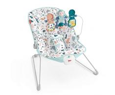 Fisher-Price Transat Repliable des Animaux Terrazzo, trois jouets animaux suspendus, pour bébé jusquà 9 kg, GPH13