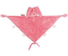 Nattou Maxi Doudou Lapin Lapidou, Compagnon dès la Naissance, 65 x 40 cm, Rose corail