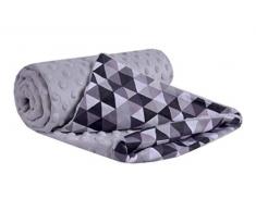 Medi Partners Couverture douillette multifonction double face pour poussette Gris 75 x 100 cm