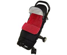 Chancelière/Cosy orteils Compatible avec Nanu Pepp Luxx Poussette Rouge feu