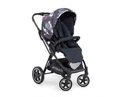 Hauck Mars Poussette jusquà 25 kg avec Couvre Jambes, Siège Reversible, Grand Canopy, Pliable Compacte, Compatible avec Nacelle et Siège Auto Cosi – Wild Blooms Noir