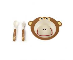 Walking Mum Mono Set de vaisselle 3 pièces Unisexe