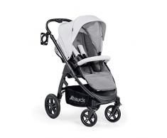 Hauck Saturn R Poussette jusquà 25 kg avec Couvre Jambes, Siège Reversible, Porte Gobelet, Réglable en Hauteur, Pliable Compacte, Compatible avec Nacelle et Siège Auto Cosi – Argent Gris