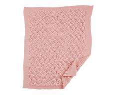 Andy & Helen 2/562 V10 Couverture Berceau mélangé laine, rose