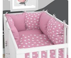 Nid dange – 6 coussins en velours pour lit bébé 70 x 140 cm