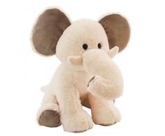 BIECO 04601554 en peluche éléphant Elli, lumineux, denviron 35 cm, beige