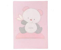 Andy & Helen 2/501cd03 _ r Couverture Berceau Brodé Piquet, Rose