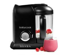 BÉABA, Babycook Solo, Robot Bébé 4 en 1 Mixeur-Cuiseur, Cuisson Vapeur, Diversification alimentaire, Petits pots bébé maison, Noir