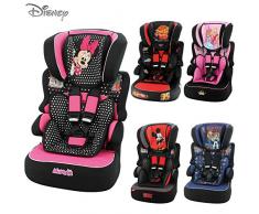 NANIA Mycarsit Siège Auto Beline Groupe 1/2/3 avec Protection Latérale Fabriqué en France Minnie Luxe 9-36 kg