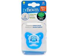 DR. BROWNS DBPV31008 Options Prvnt Glo Sucette 12+ Bleu