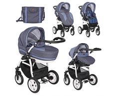 Lorelli Kara Poussette Trio 3en1 avec Roues Gonflables Bleu