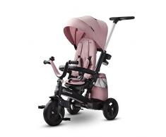 Kinderkraft Tricycle Enfant Évolutif EASYTWIST, 9 mois à 5 ans, Accesoires, Rose