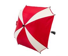 AltaBeBe AL7003-26 Ombrelle Anti Soleil pour Poussette Universel Anti-UV 50+ Rouge/Beige