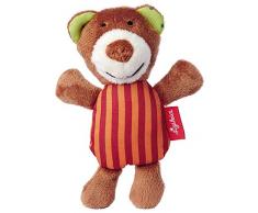 sigikid 41188, fille et garçon, hochet en tissu ourson, beige/orange