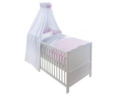 Julius Zöllner 5790014262 Petites Chouettes Garniture de Lit avec Application Rose Pâle