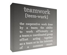 Feel Good Art Diamant poli Symboliquement/Souvenir en design moderne pour la maison ou le bureau de la collection Motivation (15 x 21 x 2 cm, Taille L, Gris)