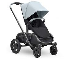 Poussette Quinny Hubb Mono avec panier XXL, facile à plier, grand panier, de 6 mois à 3 ans et demi, Frost On Black