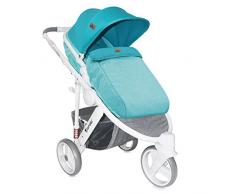 Lorelli Calibra 2 en 1 Poussette Combinée avec 3 Roues Bleu clair