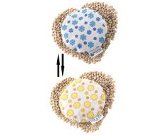 Medi Partners Coussin chauffant en noyaux de cerises pour bébé Turquoise 180 g