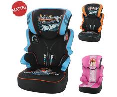Mycarsit Siege Auto Rehausseur Enfant Befix Groupe 2/3 15-36 kg 4 Étoiles Adac Hotwheels Bleu