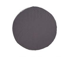 Lässig 1542009236 Grand Coussin Rond de Mousseline, Gris