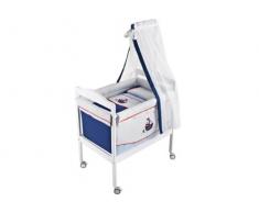 Naf-Naf Mini-Berceau Carré + Textile et Ciel de Lit Boat