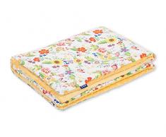 Pepi Leti 685843716648 Couverture pour bébé Motif Minky Jaune 100 x 75 cm