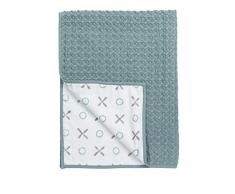 Meyco 2532017 XO Couverture pour bébé tissé Vert pierre 75 x 100 cm