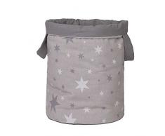 Funny Baby Sac à Jouets Rembourré Diamètre Étoile Gris 30 x 40 cm
