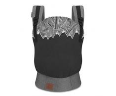 Kinderkraft Porte Bébé Physiologique MILO, Érgonomique, Portage Av./Ar, Noir