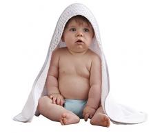 Clair de Lune dorge bébé Serviette de bain à capuche (Gris)