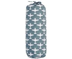 Taftan Fond Bleu Drap/Housse de matelas, 70 x 140 cm, avion