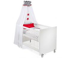 Gesslein 720040 Parure de lit Cats & Dogs, de couleurs N ° 040 Parure de lit, tour de lit et ciel avec mobile