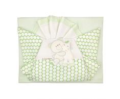 Andy & Helen 2/400d11 _ v Drap Berceau Brodé, vert