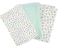 Popolini Lot de 3 bavoirs 70 x 70 cm