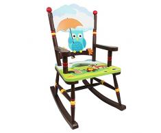 Chaises pour Tout-Petits Fantasy Fields par Teamson Enchanted Président Woodland Rocking Multicolore