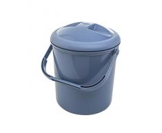 Rotho Babydesign Poubelle à Couches, 10L, À Partir de la Naissance, Bella Bambina, Bleu Froid, 20021 0287