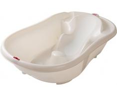 OKBABY Onda Evolution avec barres de support pour le bain du nouveau-né de 0-12 - Blanc